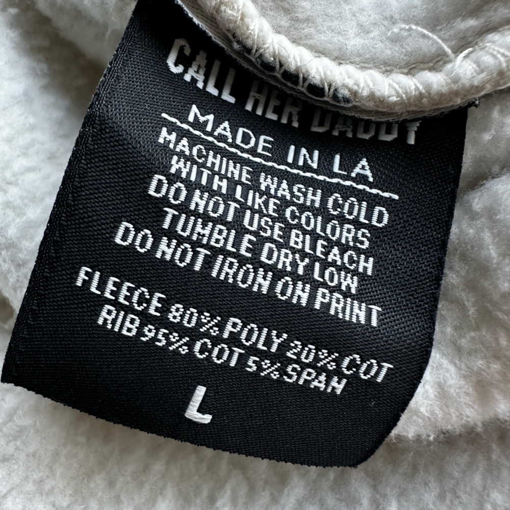 Call Her Daddy Health & Wellness Sweatpants in Bone - Picture 8 of 8